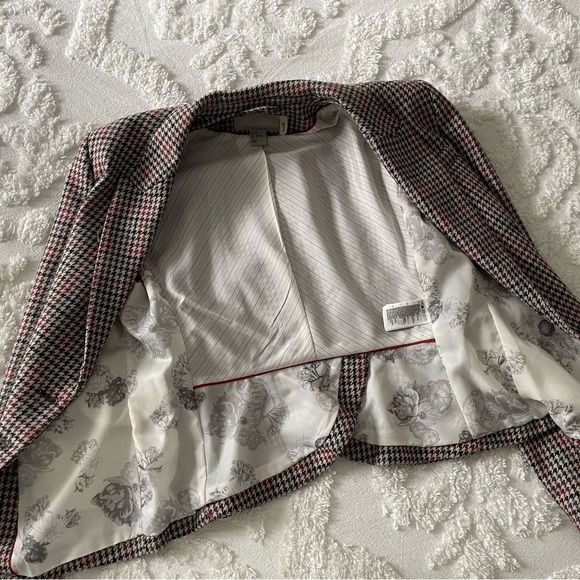 H&M/EUC Jacket Blazer Tartan Wool Blend - Picture 8 of 10